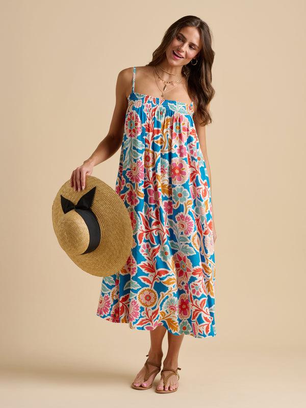 Brakeburn Full Bloom Midi Dress