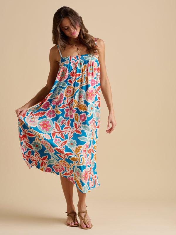 brakeburn Full Bloom Midi Dress