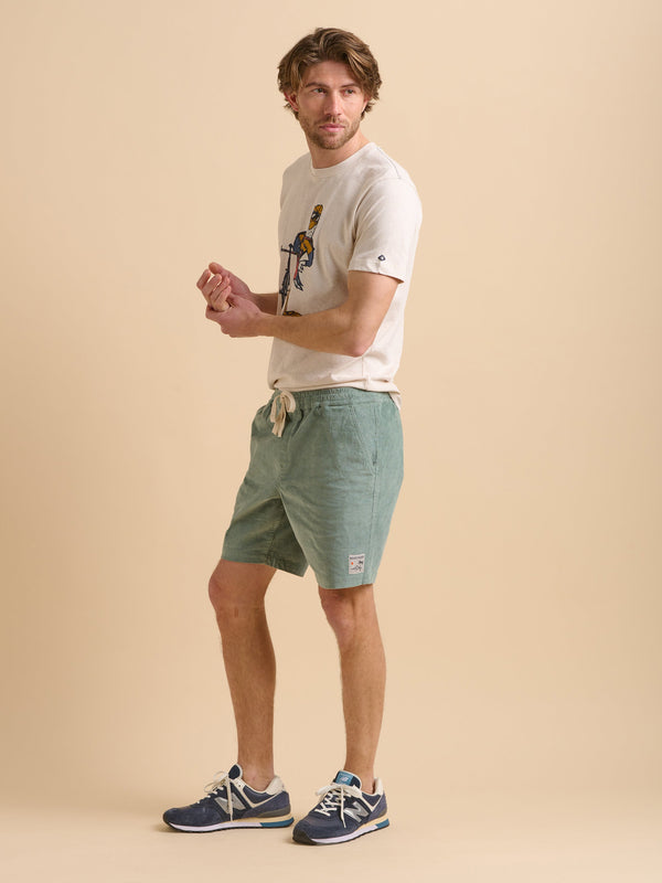 Brakeburn Green Cord Shorts