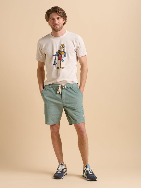 brakeburn Green Cord Shorts