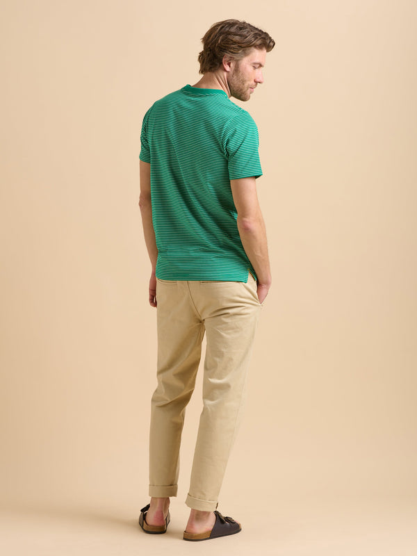 Brakeburn Green Stripe Tee