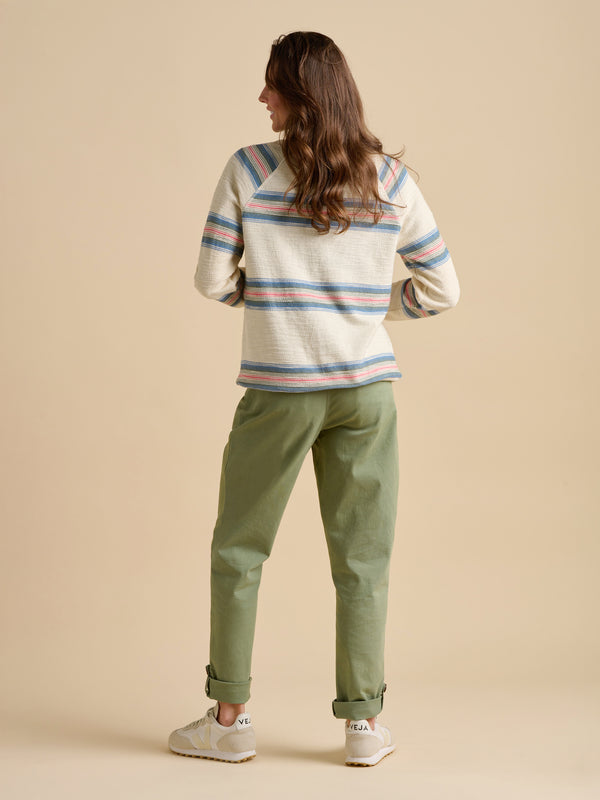 Brakeburn Harbour Stripe Crew Neck Sweat