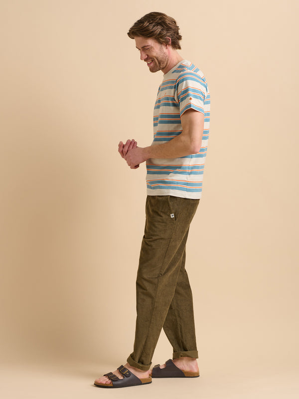 Brakeburn Khaki Corduroy Trouser