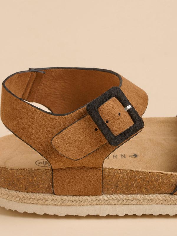 Brakeburn Leopard Spot Ankle Strap Sandal