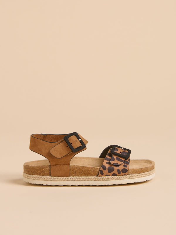 brakeburn Leopard Spot Ankle Strap Sandal