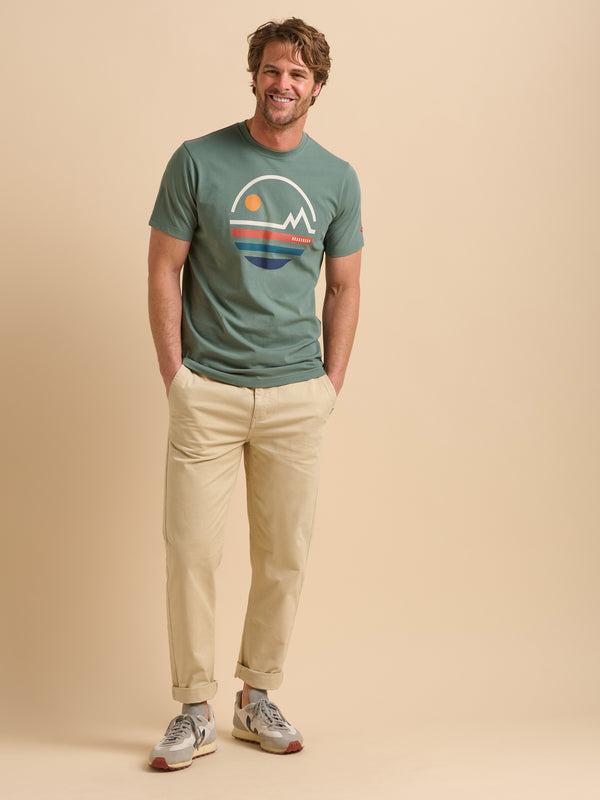brakeburn Linear Mountains Tee