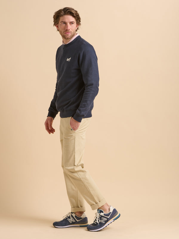 Brakeburn Navy Custom Crew Neck Sweat