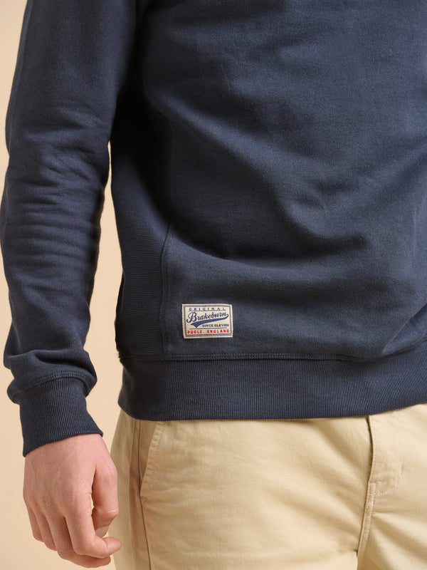 Brakeburn Navy Custom Crew Neck Sweat