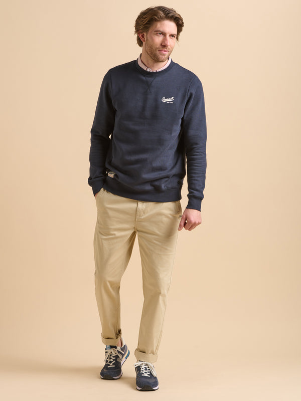 brakeburn Navy Custom Crew Neck Sweat