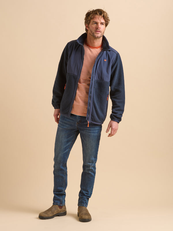 Brakeburn Navy Fleece Jacket