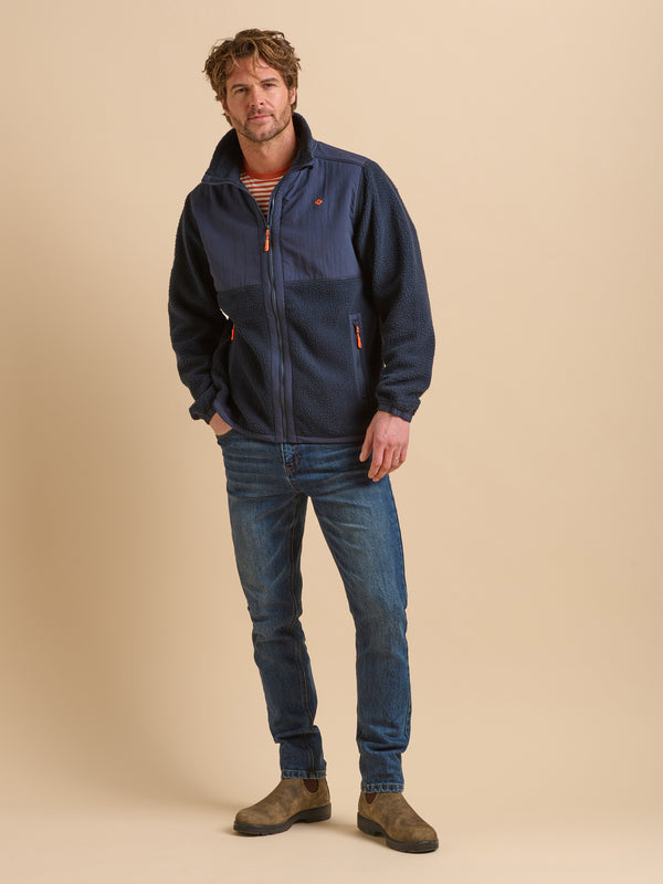 Brakeburn Navy Fleece Jacket