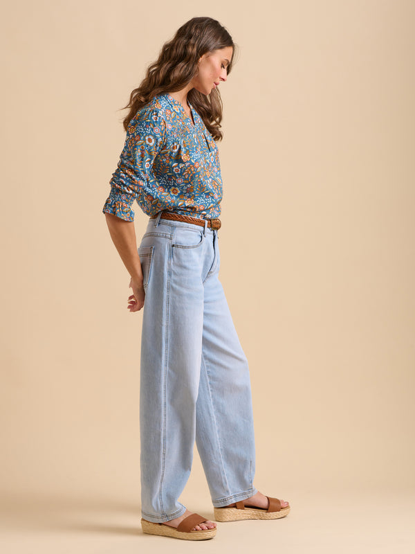 Brakeburn Navy Secret Garden Blouse
