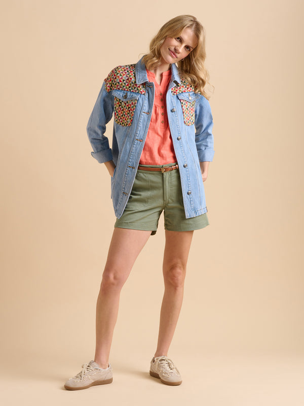 brakeburn Patchwork Denim Shirt