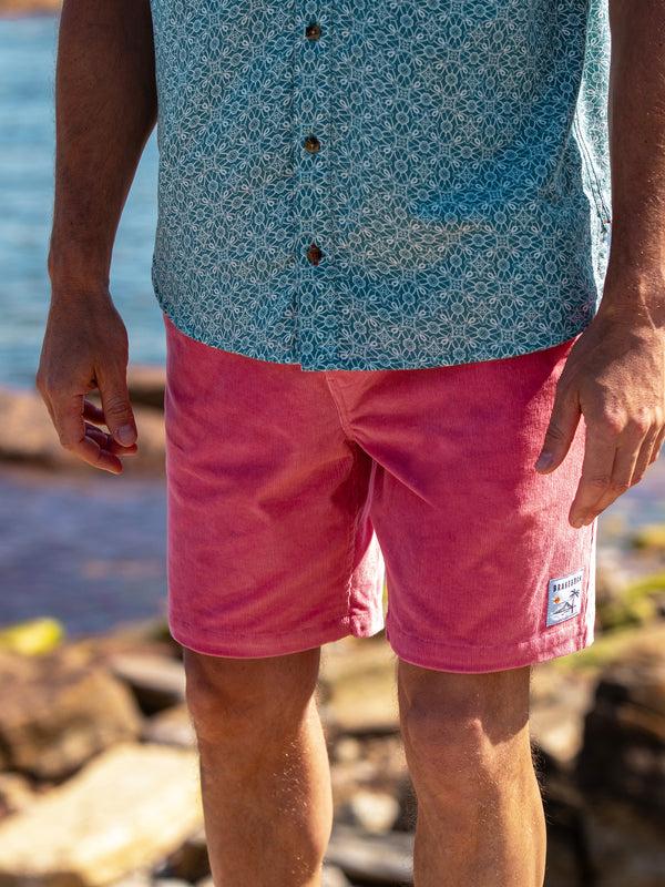 brakeburn Pink Cord Shorts