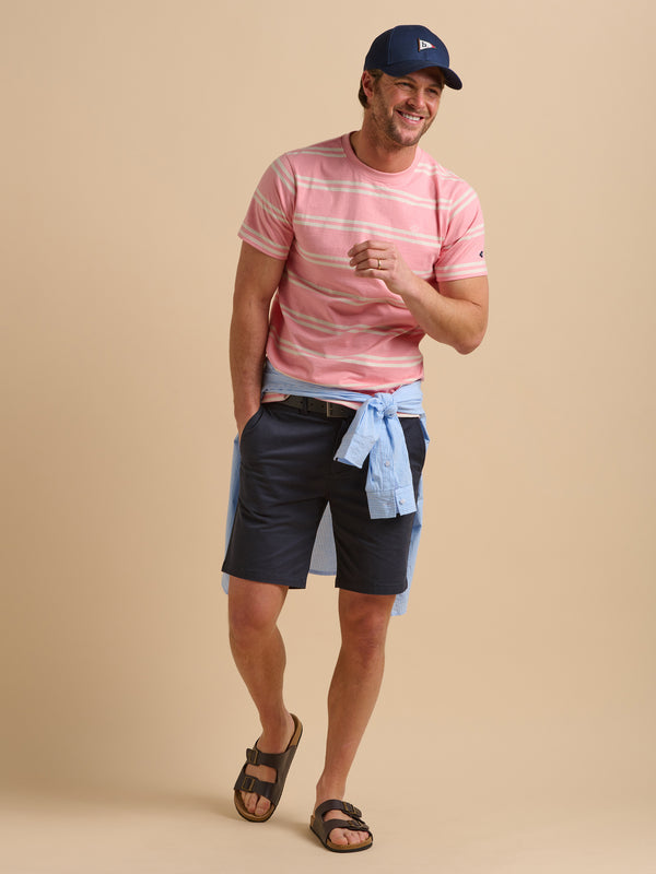 Brakeburn Pink Stripe Tee