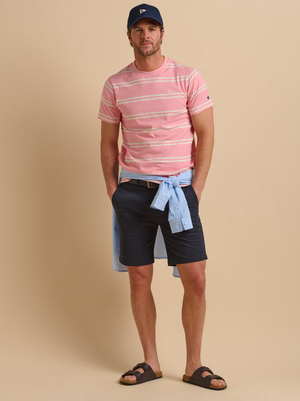 Brakeburn Pink Stripe Tee