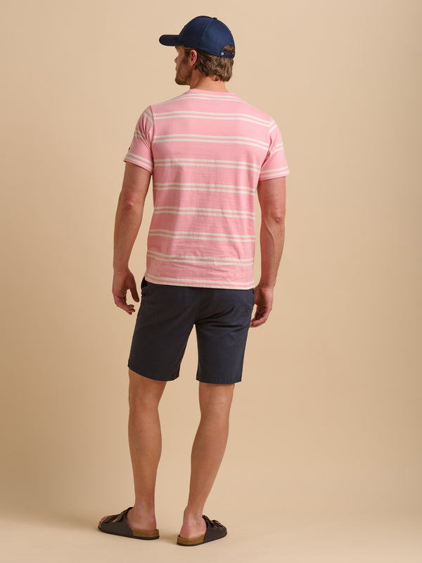 Brakeburn Pink Stripe Tee