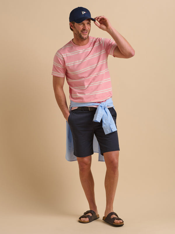 brakeburn Pink Stripe Tee