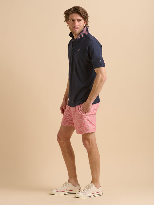 Brakeburn Pink Tile Swimshort