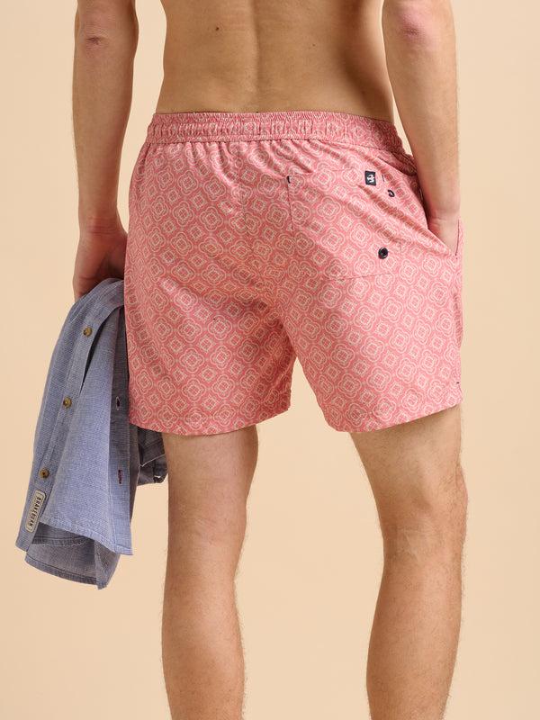 Brakeburn Pink Tile Swimshort