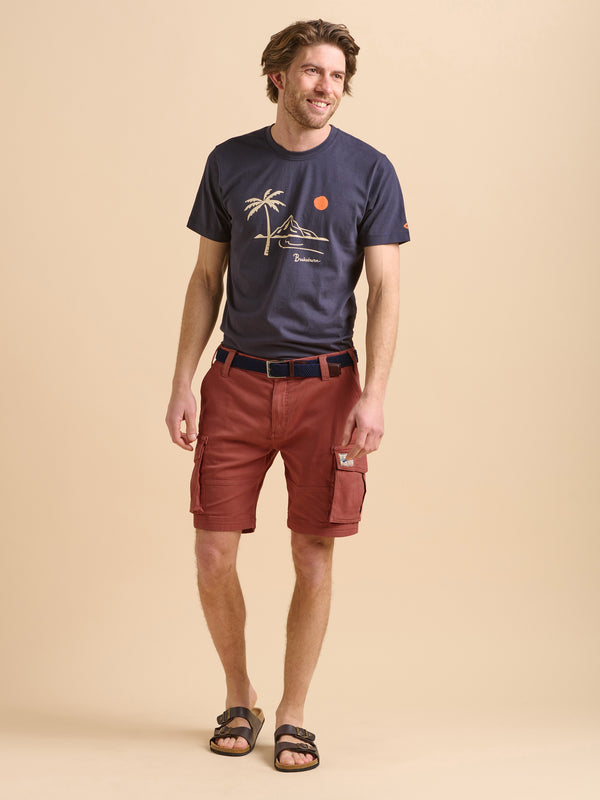 brakeburn Red Cargo Short