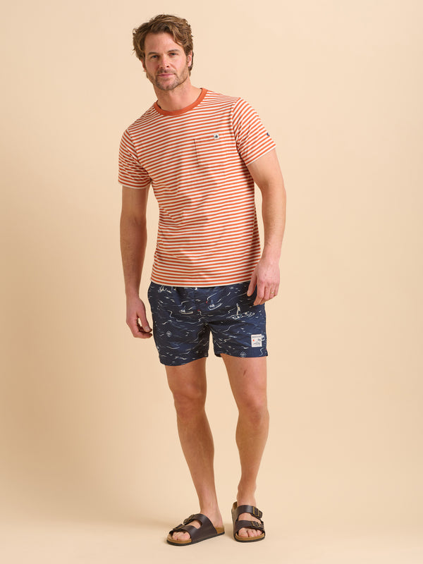 brakeburn Rust Stripe Tee