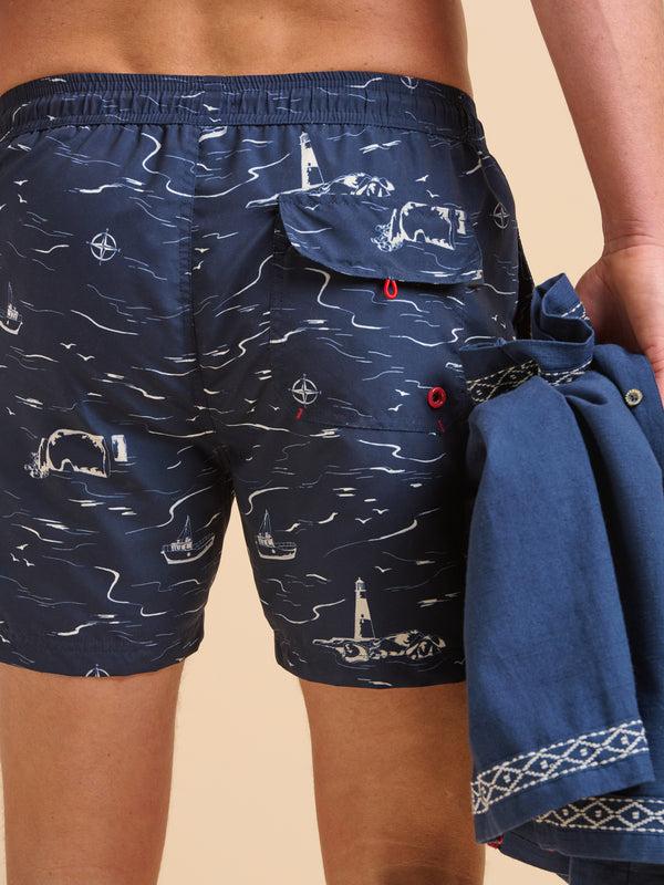 Brakeburn Seascape Swimshort