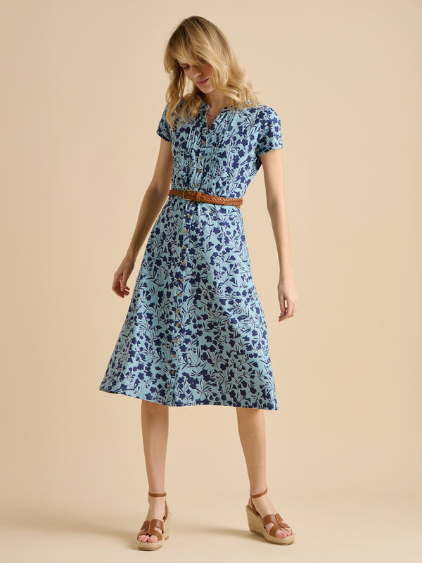 Brakeburn Shadow Floral Midi Dress