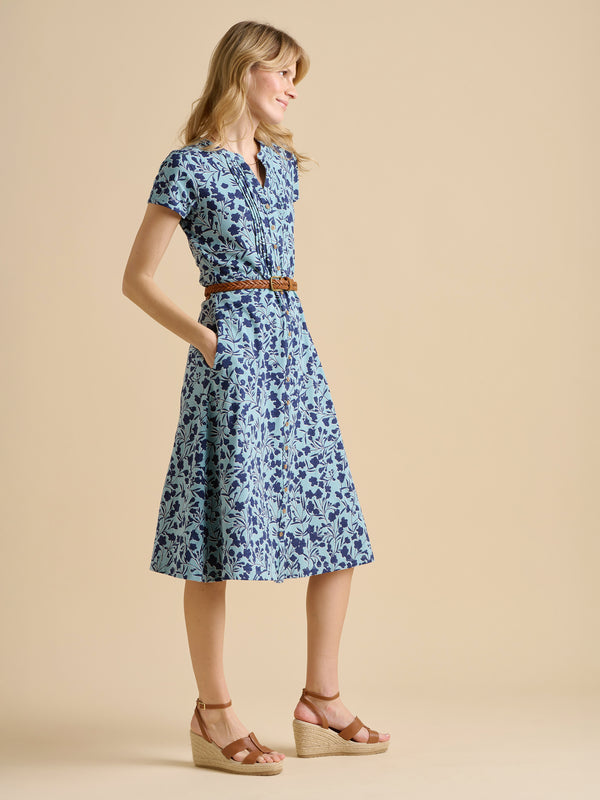 Brakeburn Shadow Floral Midi Dress