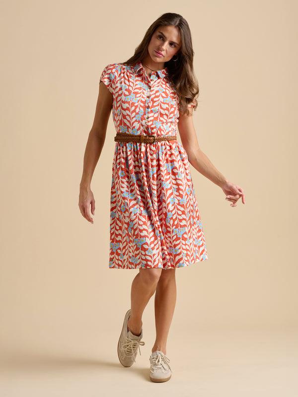Brakeburn Spring Vine Knee Length Dress
