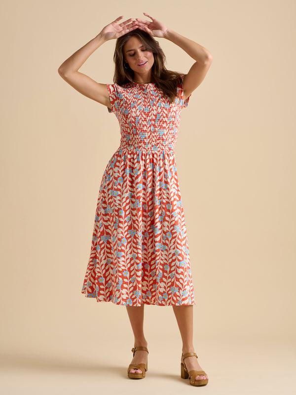Brakeburn Spring Vine Midi Dress