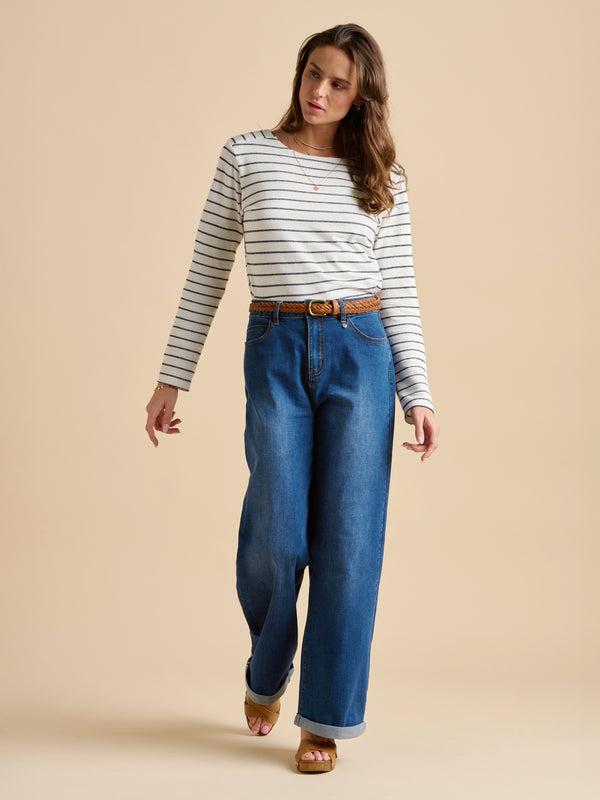 Brakeburn Stripe Bella Crew Neck Sweat