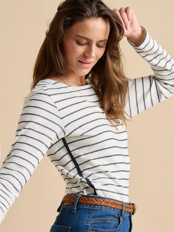 brakeburn Stripe Bella Crew Neck Sweat