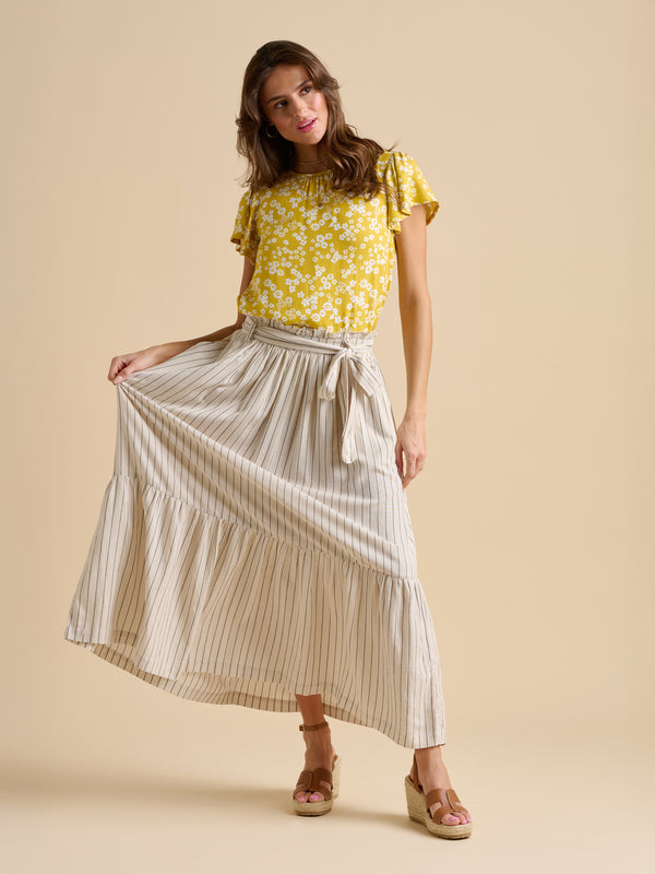 Brakeburn Stripe Paper Bag Skirt