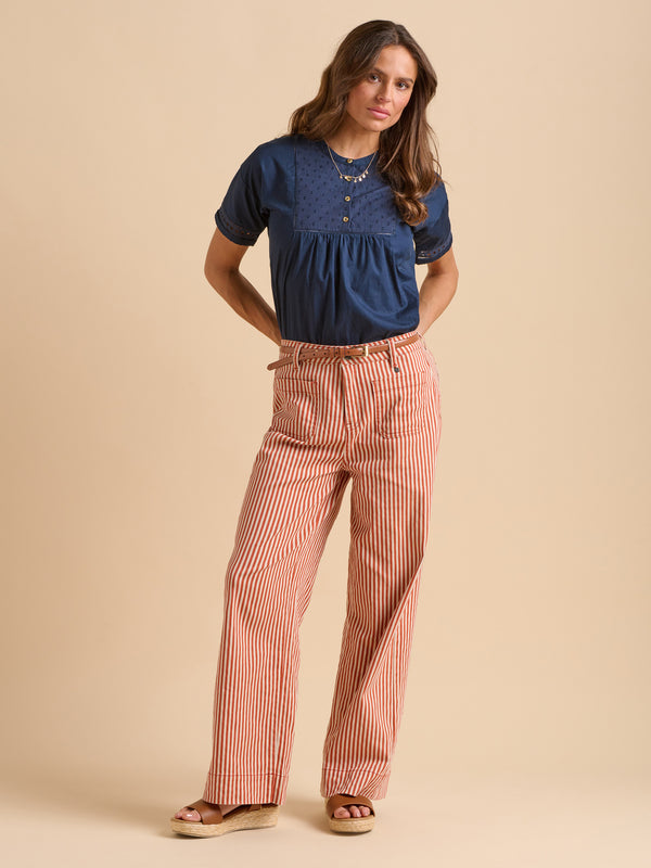 Brakeburn Stripe Straight Leg Jeans