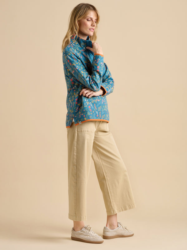 Brakeburn Teal Shoreline Meadow Quarter Zip