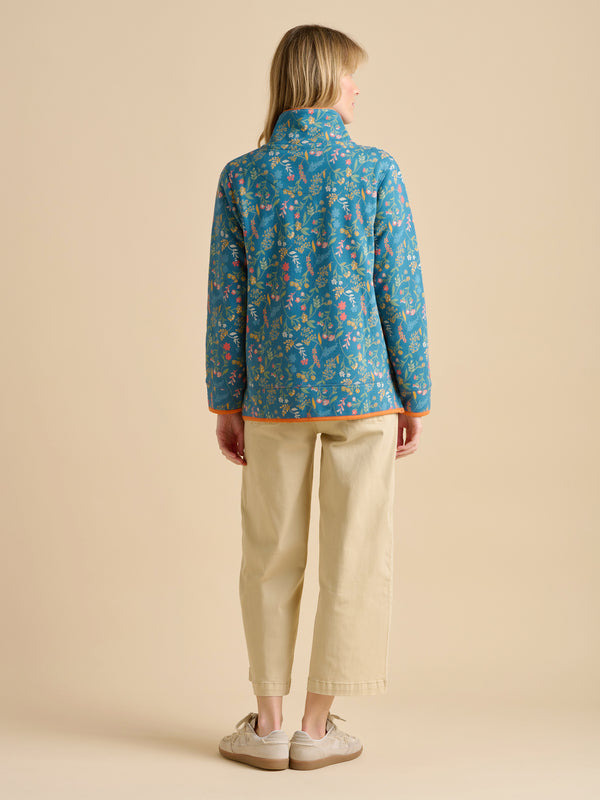 Brakeburn Teal Shoreline Meadow Quarter Zip
