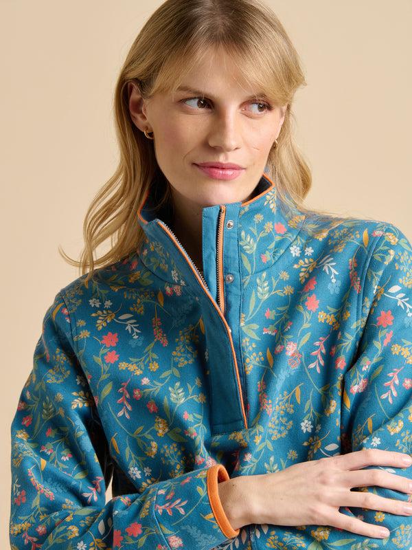 brakeburn Teal Shoreline Meadow Quarter Zip