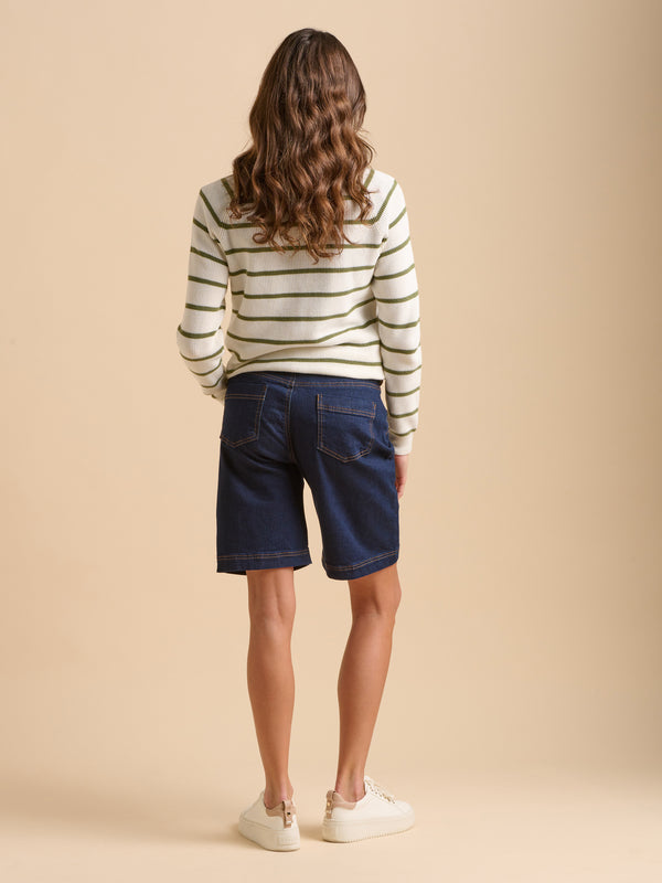 Brakeburn Wide Leg Denim Short