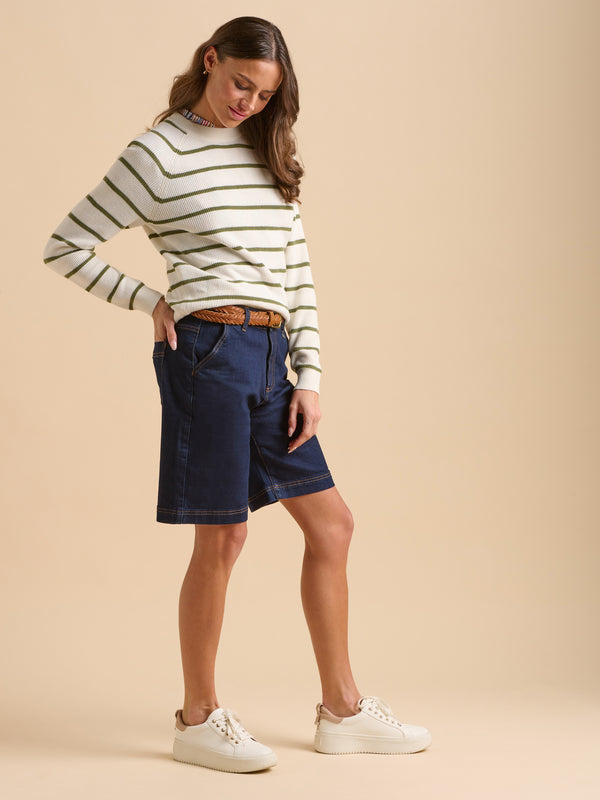 brakeburn Wide Leg Denim Short