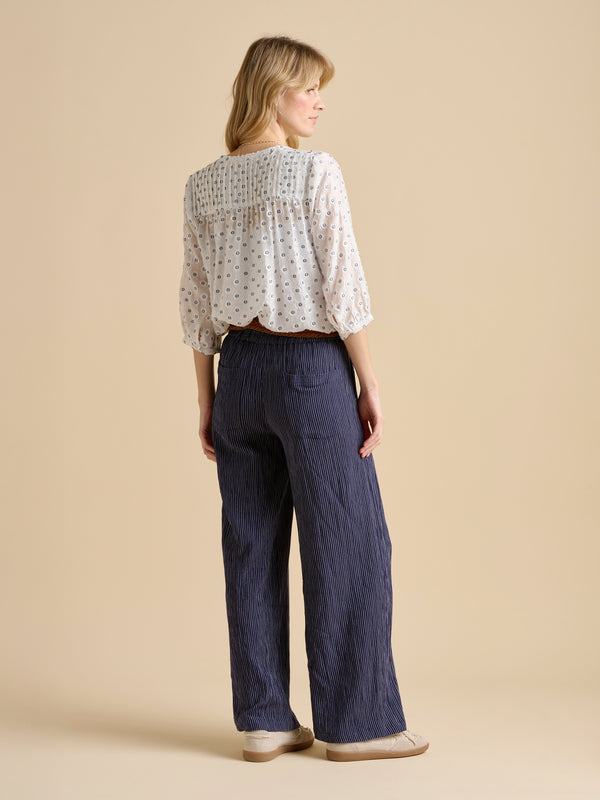 Brakeburn Wide Leg Stripe Trouser