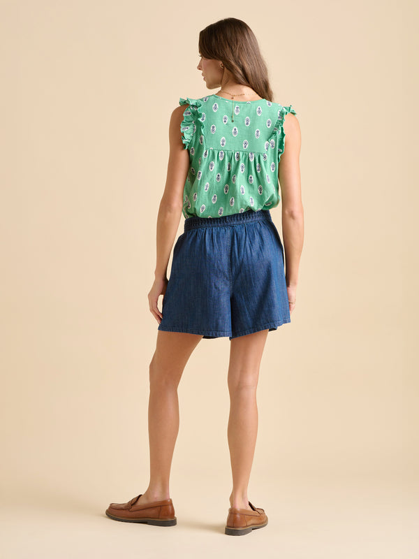 Brakeburn Wood Block Floral Vest