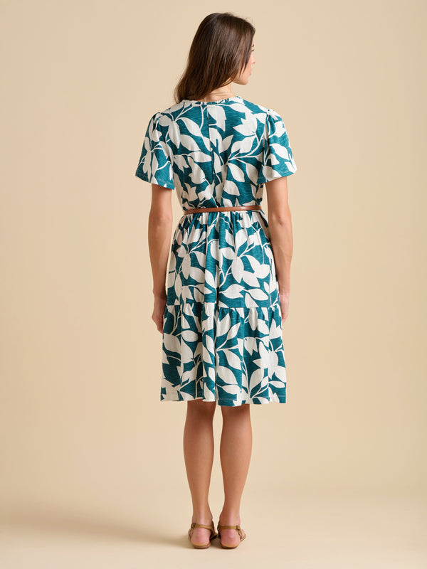 Brakeburn Woodland Leaves Knee Length Dress