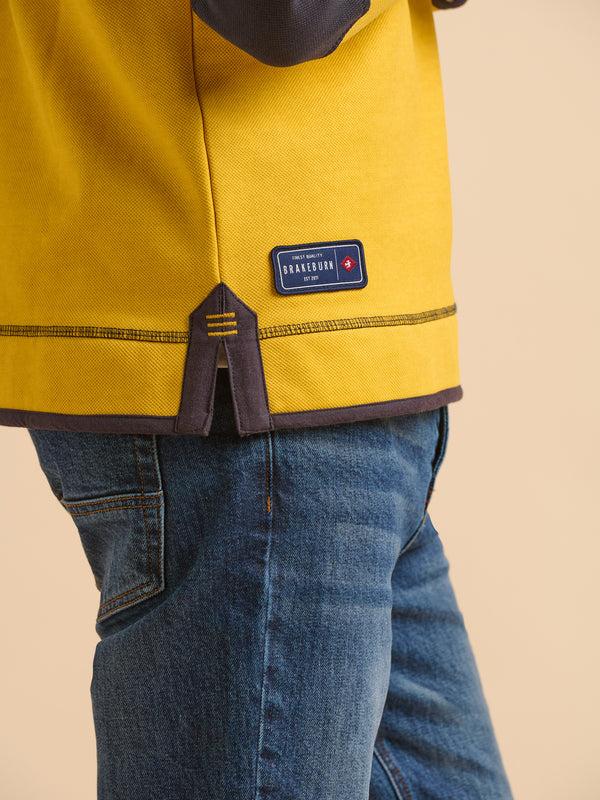Brakeburn Yellow Pique Quarter Zip
