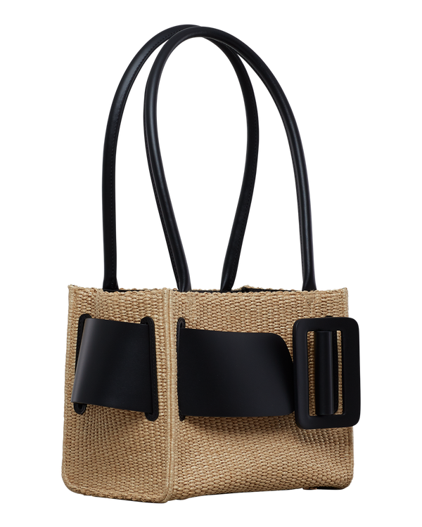 Boyy Bobby 23 Soft Raffia Black/Natural