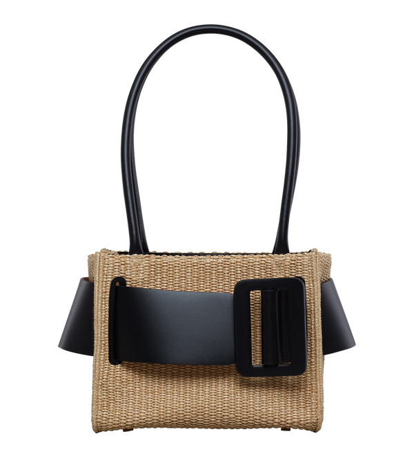 boyy Bobby 23 Soft Raffia Black/Natural
