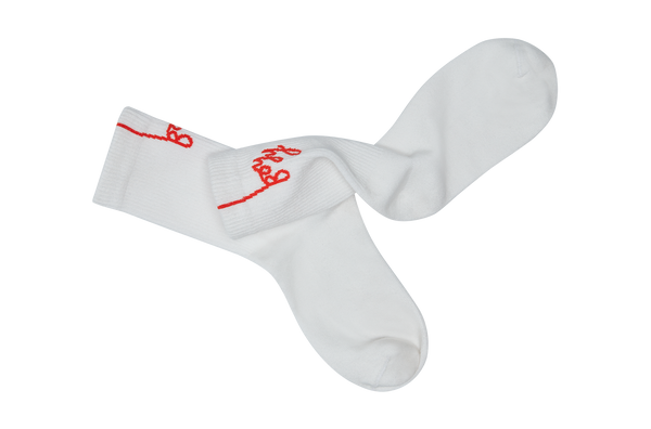 Boyy Boyy Crew Socks White