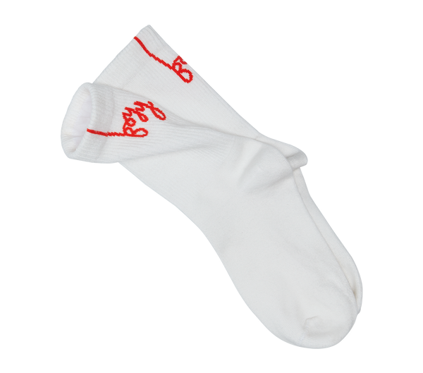 boyy Boyy Crew Socks White