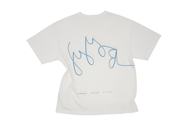 Boyy BOYY Poster T-Shirt White/Blue