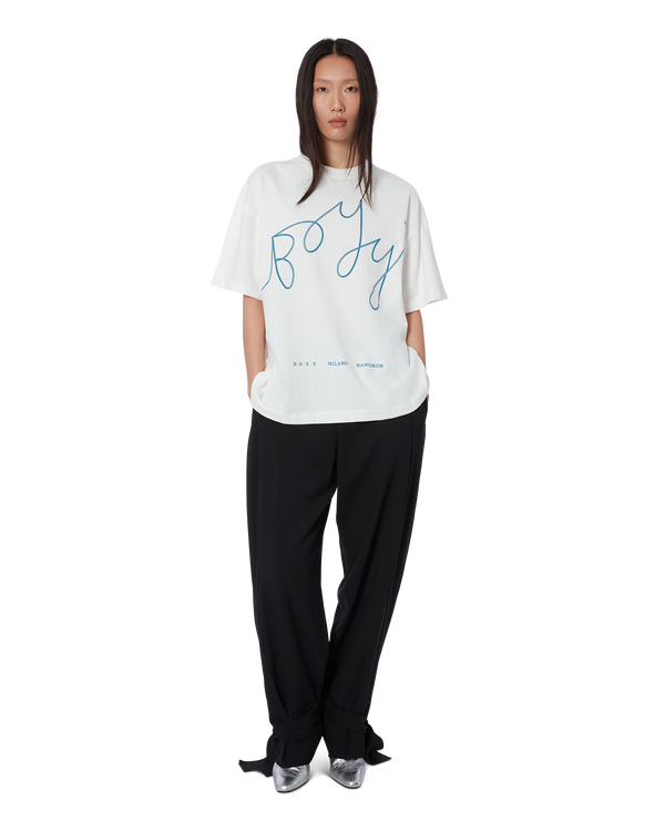 Boyy BOYY Poster T-Shirt White/Blue